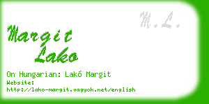 margit lako business card